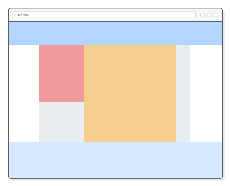 Web page showing gray background filling full height of .page <div>